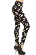 One Size _ Colorful Skulls Leggings
