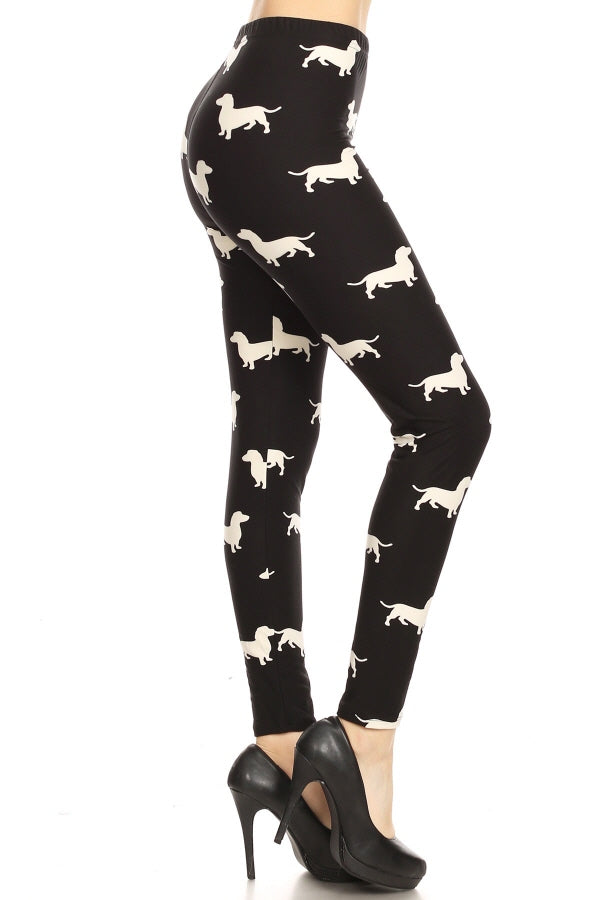 One Size  Leggings - Dachshund Leggings