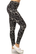 One Size_ Music Notes Leggings