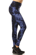 One Size _ Dark Blue Tye Dye Leggings