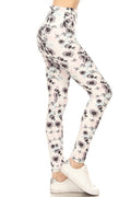 One Size Leggings - Pastel Floral Leggings