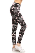 One Size _ Pink Butterfly Leggings