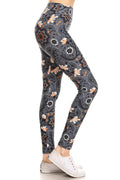 One Size_ Floral & Branch Print Leggings