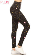 Plus Size _ Black Cat Leggings