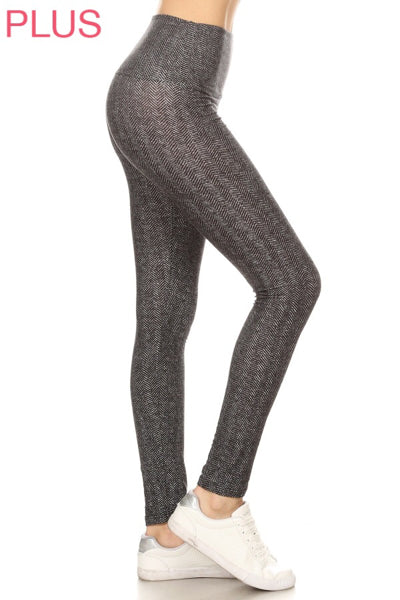 Plus Size Leggings _ Herringbone