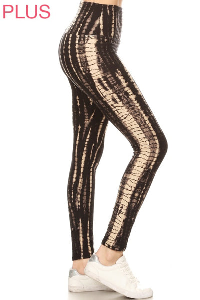 Plus Size Leggings - Snake Glow