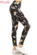 Plus Size _ Halloween Skeletons Leggings