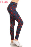 Plus Size Legggings - Heart Leggings