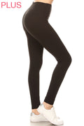 Plus Size Leggings_ Solid