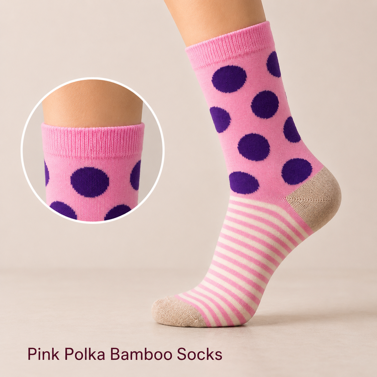 Socks - Pink Polka Socks