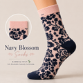 Socks - Navy Blossom Socks