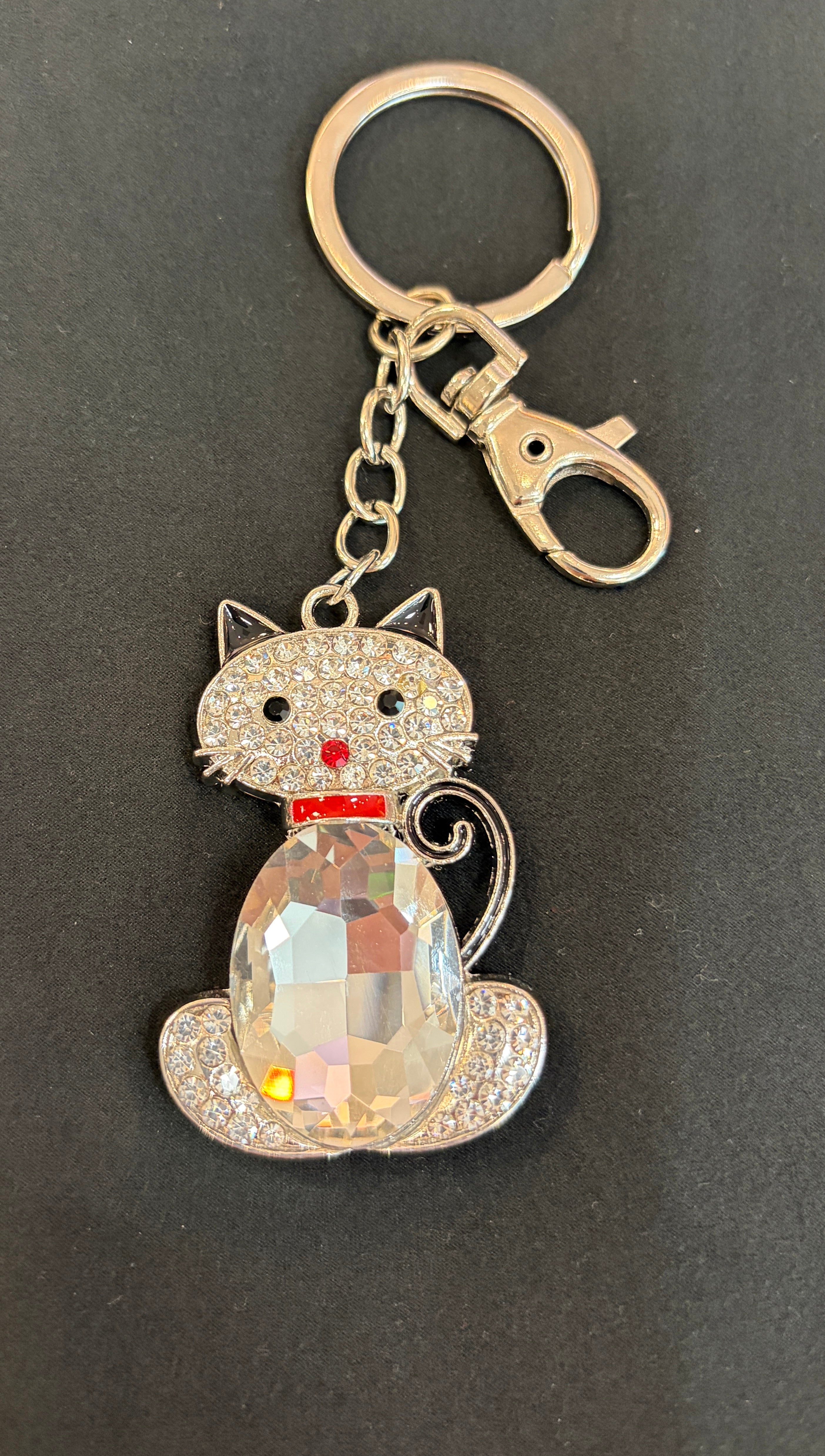 Keychain - Crystal Cat Keychain