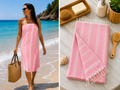 Turkish Towels - Miranda Pink