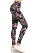 One Size Leggings _Pink Bloom