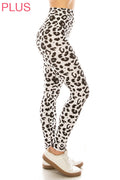 Plus Size Leggings - Leopard Leggings