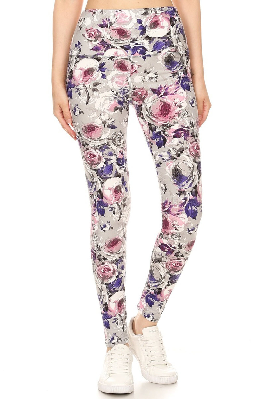 One Size Leggings - Floral Garden Leggings