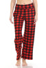 PJ Pants with Pockets _ Red Plaid