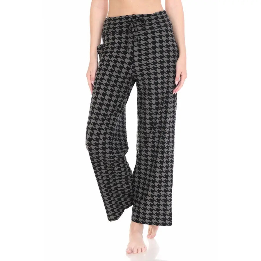 PJ Pants with Pockets _ Houndstooth