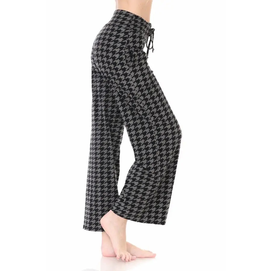PJ Pants with Pockets _ Houndstooth